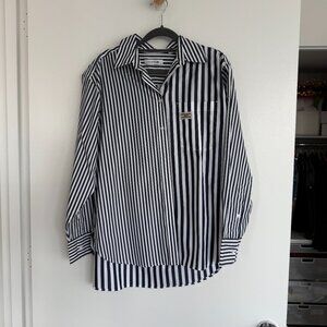 Lacoste Mixed Print Button Down (Size 6 Worn Once)